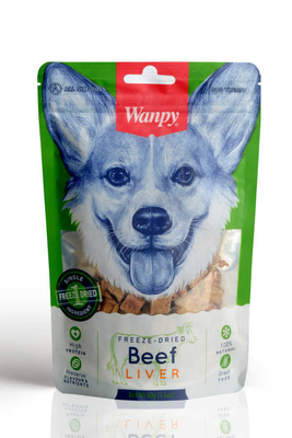 Wanpy - Wanpy Kurutulmuş %100 Dana Ciğeri 40 gr FMA-01 Köpek Ödül