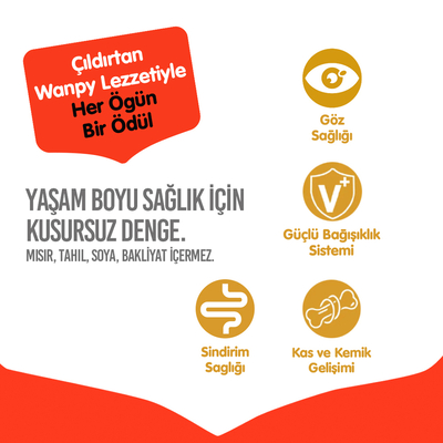 Wanpy Tahılsız Tavuklu Yetişkin Kedi Maması 1,5 kg - Thumbnail