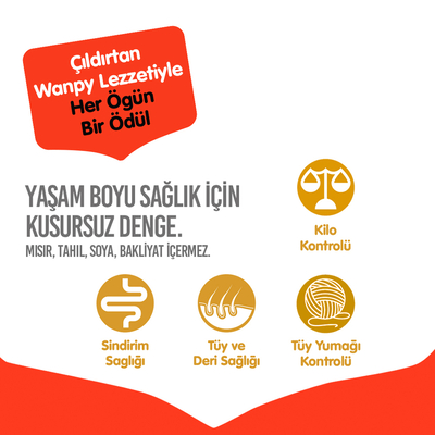 Wanpy Tahılsız Ton Balıklı Yetişkin Kedi Maması 1,5 kg - Thumbnail