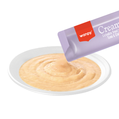 Wanpy Ton Balıklı&Yengeçli 25*14 gr Krema Kedi Ödülü RAC-055 - Thumbnail