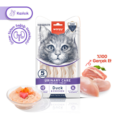 Wanpy - Wanpy Urinary Care Ördek&Tavuk 12'li-F.Krema Ödül 5x14gr